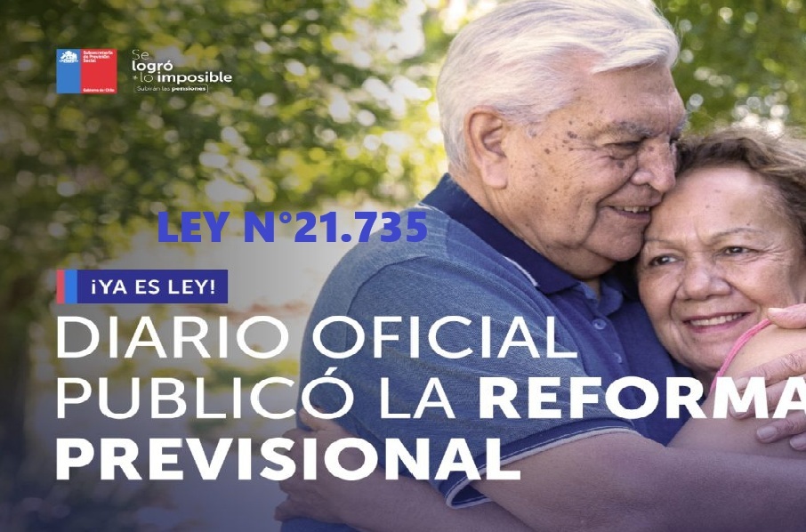 En este momento estás viendo Entrada en Vigencia Ley N°21.735